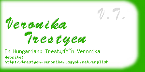 veronika trestyen business card